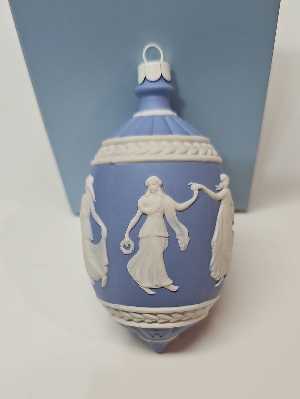 Vintage Wedgwood Iconic Neoclassical Relief Jasperware Hanging Ornament